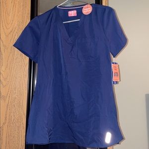 Blue scrub top